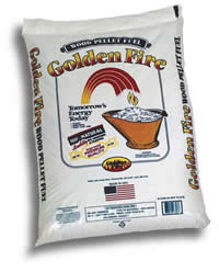 Golden Flame Pellets available at Lakeview Sanitation